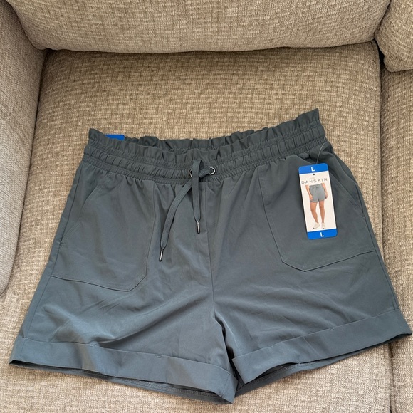 Danskin Pants - Danskin Charcoal Casual Paperbag  Shorts